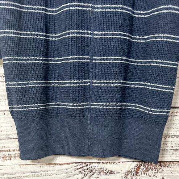 NEW with tags Prana Blue and White Milani Henley Sweater Dress Medium, MSRP $109 - Picture 8 of 11
